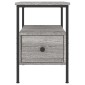 vidaXL Κομοδίνα 2 τεμ. Γκρι Sonoma 34 x 36 x 50 εκ. Επεξεργασμένο Ξύλο