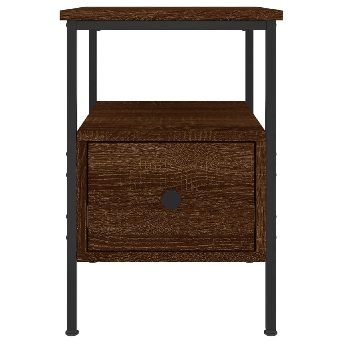 vidaXL Κομοδίνο Καφέ Δρυς 34 x 36 x 50 εκ. από Επεξεργασμένο Ξύλο