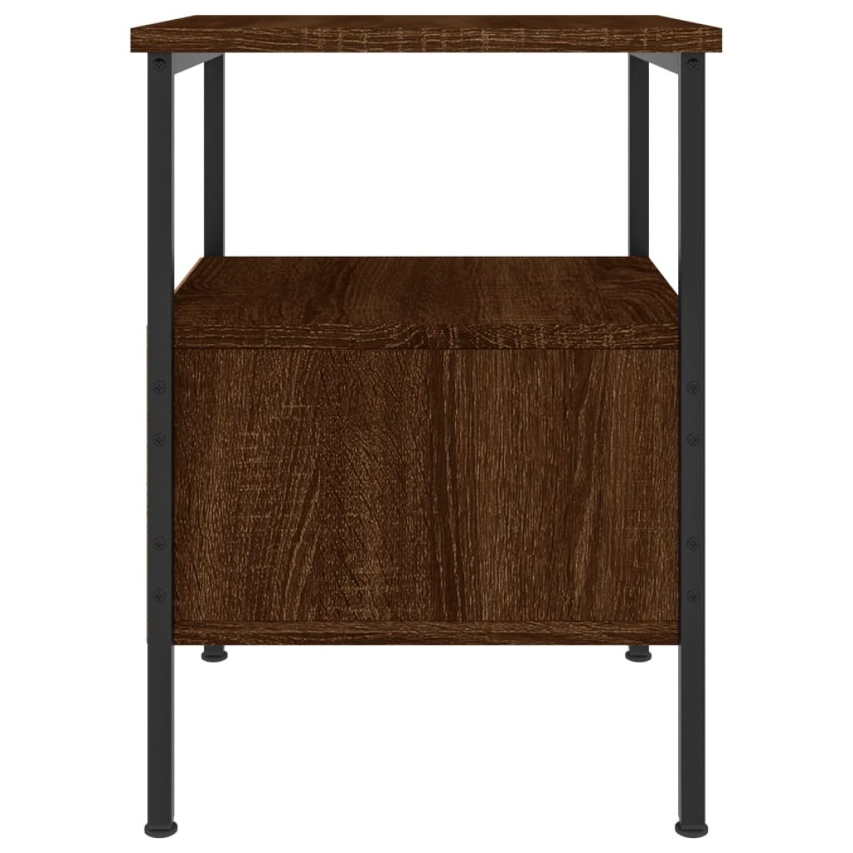 vidaXL Κομοδίνο Καφέ Δρυς 34 x 36 x 50 εκ. από Επεξεργασμένο Ξύλο