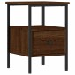 vidaXL Κομοδίνα 2 τεμ. Καφέ Δρυς 34 x 36 x 50 εκ. Επεξεργασμένο Ξύλο