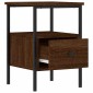 vidaXL Κομοδίνα 2 τεμ. Καφέ Δρυς 34 x 36 x 50 εκ. Επεξεργασμένο Ξύλο