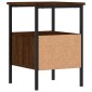 vidaXL Κομοδίνα 2 τεμ. Καφέ Δρυς 34 x 36 x 50 εκ. Επεξεργασμένο Ξύλο