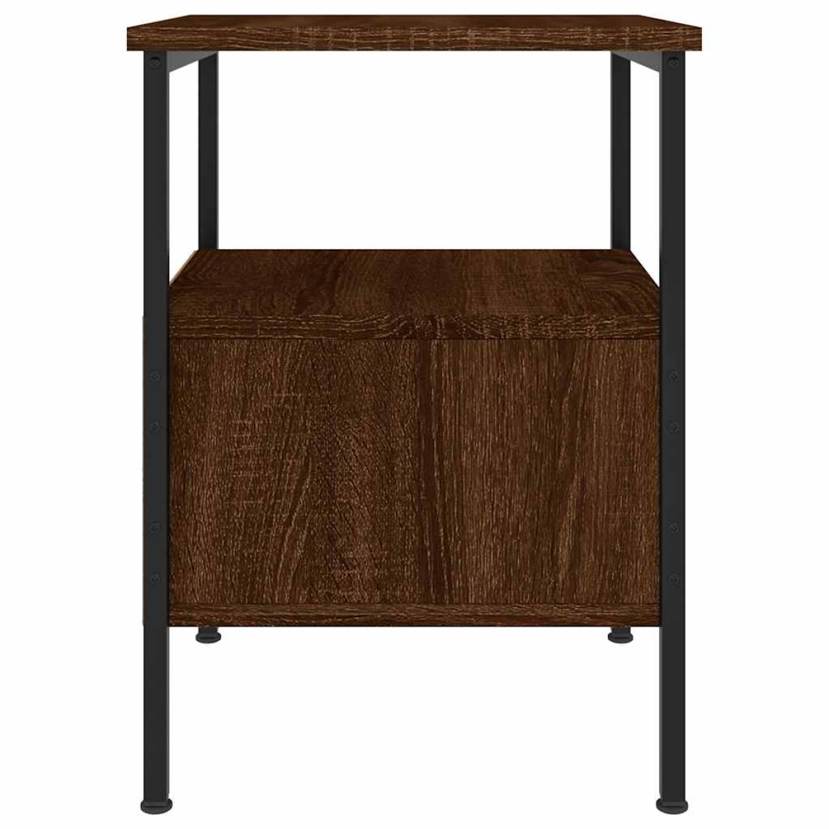 vidaXL Κομοδίνα 2 τεμ. Καφέ Δρυς 34 x 36 x 50 εκ. Επεξεργασμένο Ξύλο