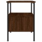 vidaXL Κομοδίνα 2 τεμ. Καφέ Δρυς 34 x 36 x 50 εκ. Επεξεργασμένο Ξύλο