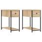 vidaXL Κομοδίνα 2 τεμ. Sonoma Δρυς 30 x 60 x 60 εκ. από Επεξεργ. Ξύλο