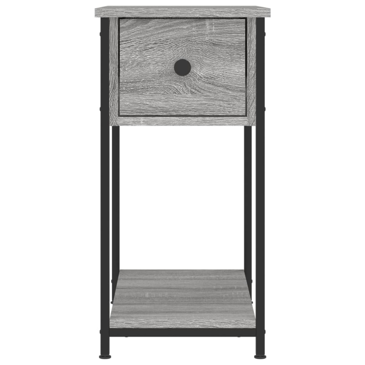 vidaXL Κομοδίνα 2 τεμ. Γκρι Sonoma 30 x 60 x 60 εκ. από Επεξεργ. Ξύλο