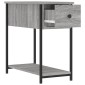 vidaXL Κομοδίνα 2 τεμ. Γκρι Sonoma 30 x 60 x 60 εκ. από Επεξεργ. Ξύλο