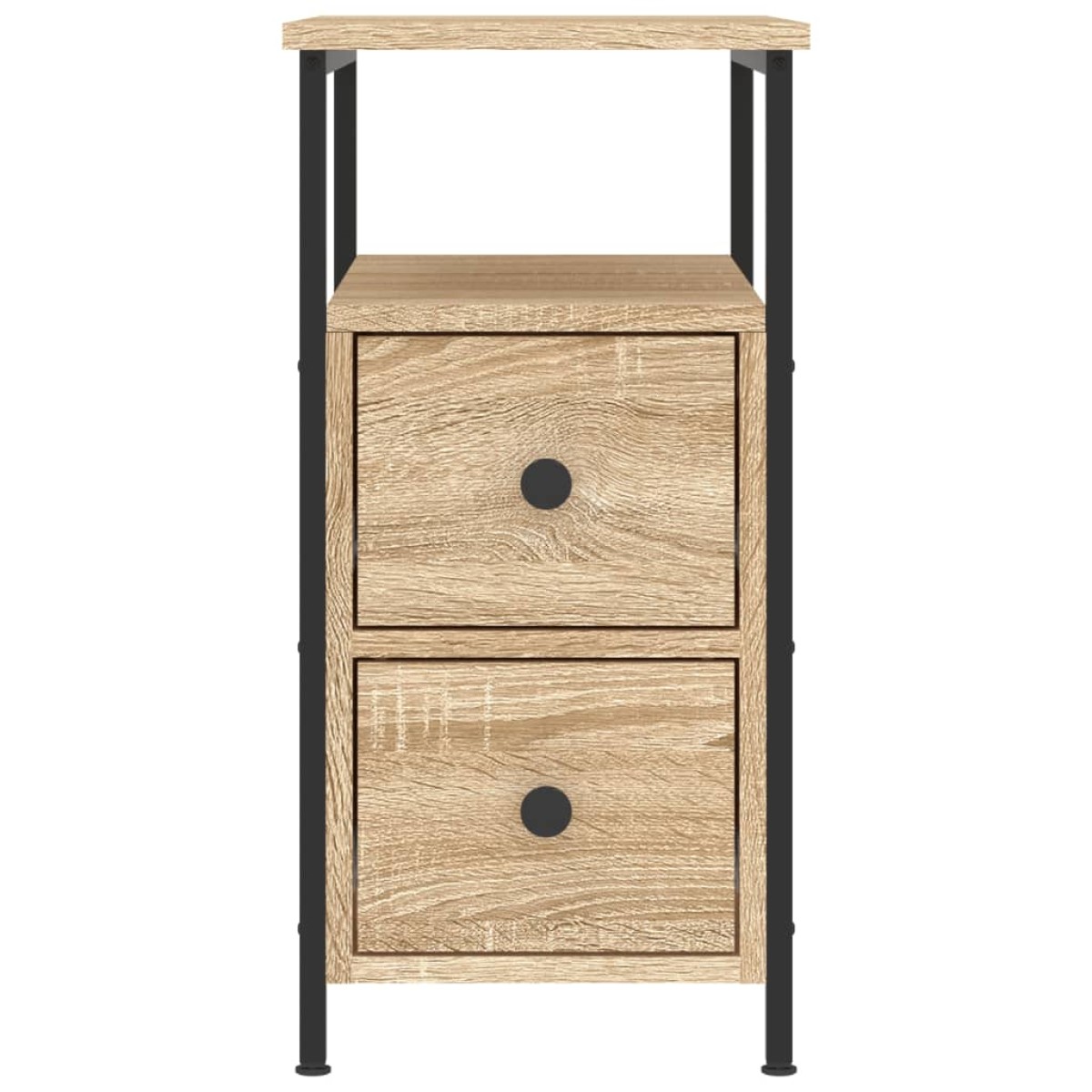 vidaXL Κομοδίνο Sonoma Δρυς 30 x 60 x 60 εκ. από Επεξεργασμένο Ξύλο