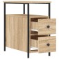 vidaXL Κομοδίνο Sonoma Δρυς 30 x 60 x 60 εκ. από Επεξεργασμένο Ξύλο