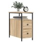 vidaXL Κομοδίνα 2 τεμ. Sonoma Δρυς 30 x 60 x 60 εκ. από Επεξεργ. Ξύλο