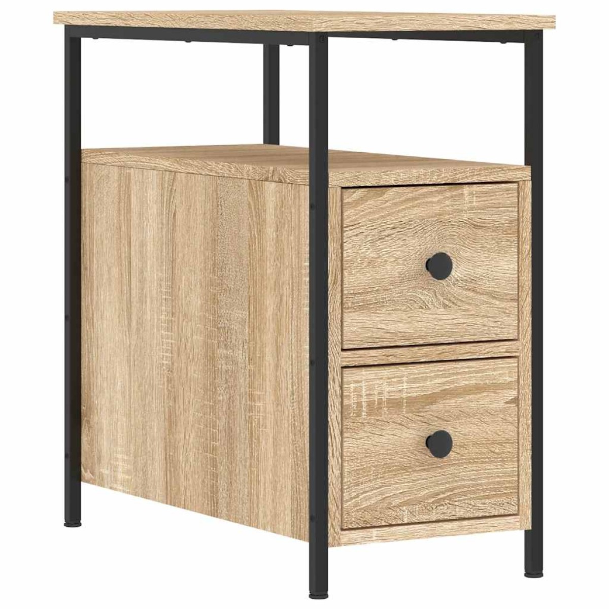 vidaXL Κομοδίνα 2 τεμ. Sonoma Δρυς 30 x 60 x 60 εκ. από Επεξεργ. Ξύλο