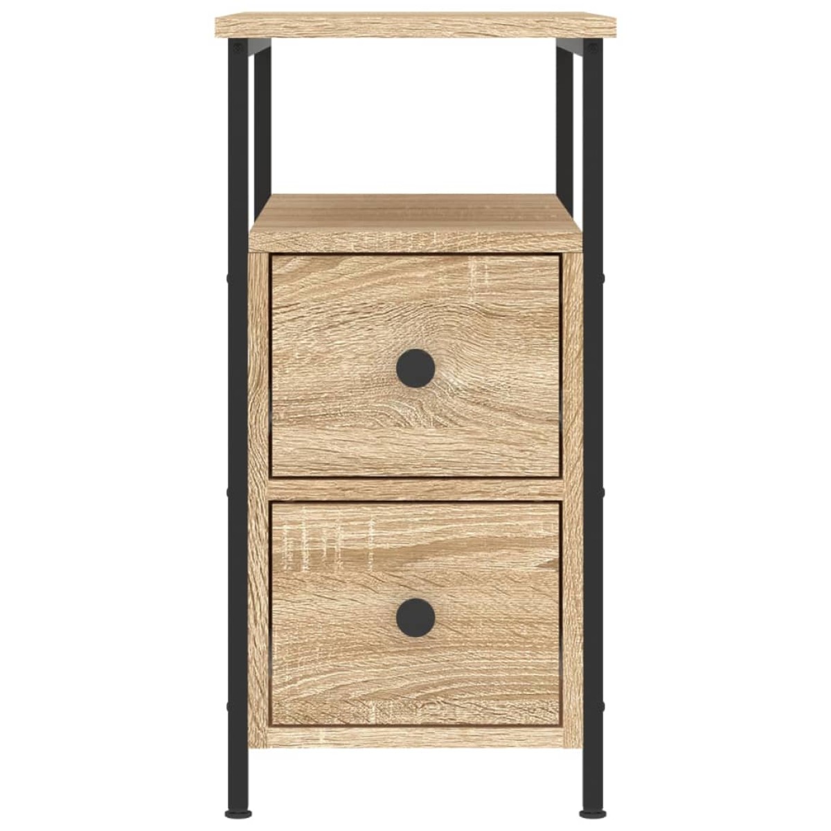 vidaXL Κομοδίνα 2 τεμ. Sonoma Δρυς 30 x 60 x 60 εκ. από Επεξεργ. Ξύλο