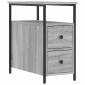 vidaXL Κομοδίνο Γκρι Sonoma 30 x 60 x 60 εκ. από Επεξεργασμένο Ξύλο