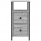 vidaXL Κομοδίνο Γκρι Sonoma 30 x 60 x 60 εκ. από Επεξεργασμένο Ξύλο