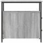vidaXL Κομοδίνο Γκρι Sonoma 30 x 60 x 60 εκ. από Επεξεργασμένο Ξύλο