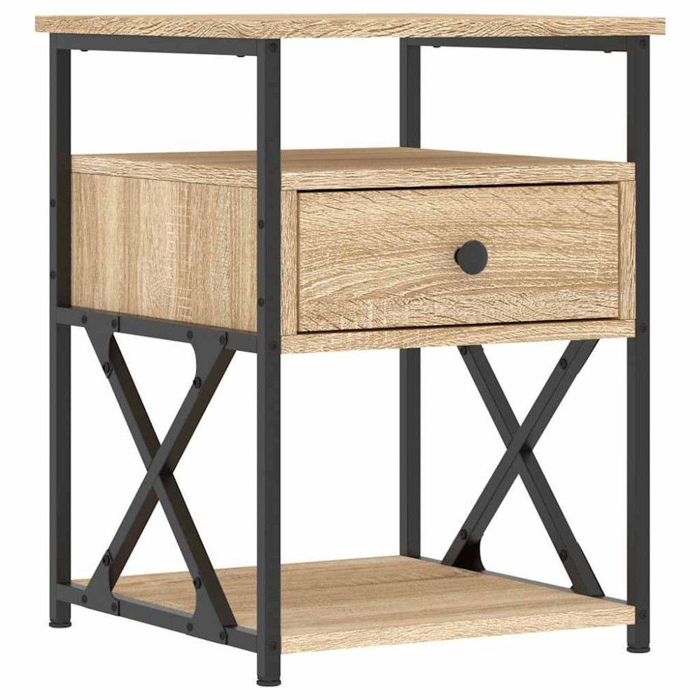 vidaXL Κομοδίνο Sonoma Δρυς 40 x 42 x 55 εκ. από Επεξεργασμένο Ξύλο