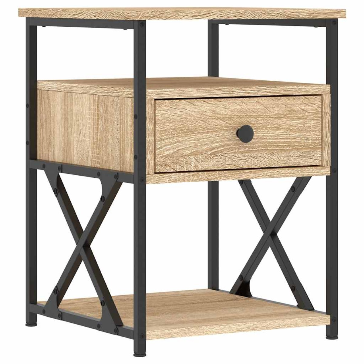 vidaXL Κομοδίνο Sonoma Δρυς 40 x 42 x 55 εκ. από Επεξεργασμένο Ξύλο