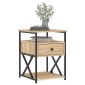 vidaXL Κομοδίνο Sonoma Δρυς 40 x 42 x 55 εκ. από Επεξεργασμένο Ξύλο