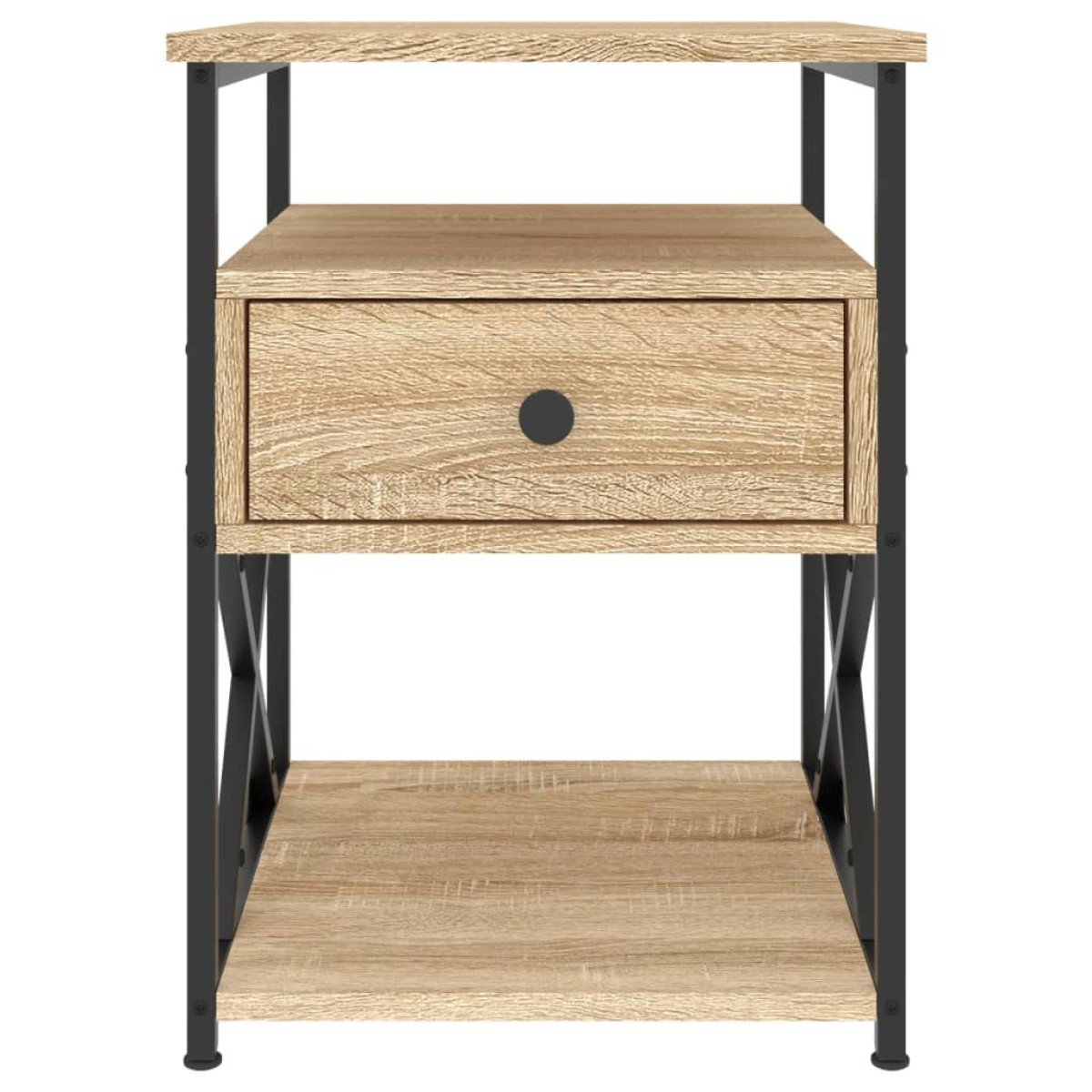 vidaXL Κομοδίνο Sonoma Δρυς 40 x 42 x 55 εκ. από Επεξεργασμένο Ξύλο