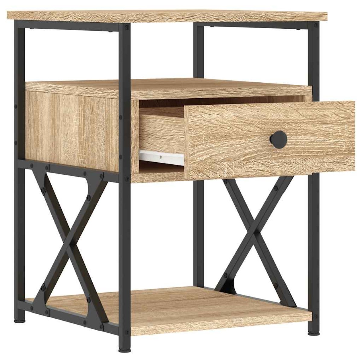 vidaXL Κομοδίνο Sonoma Δρυς 40 x 42 x 55 εκ. από Επεξεργασμένο Ξύλο