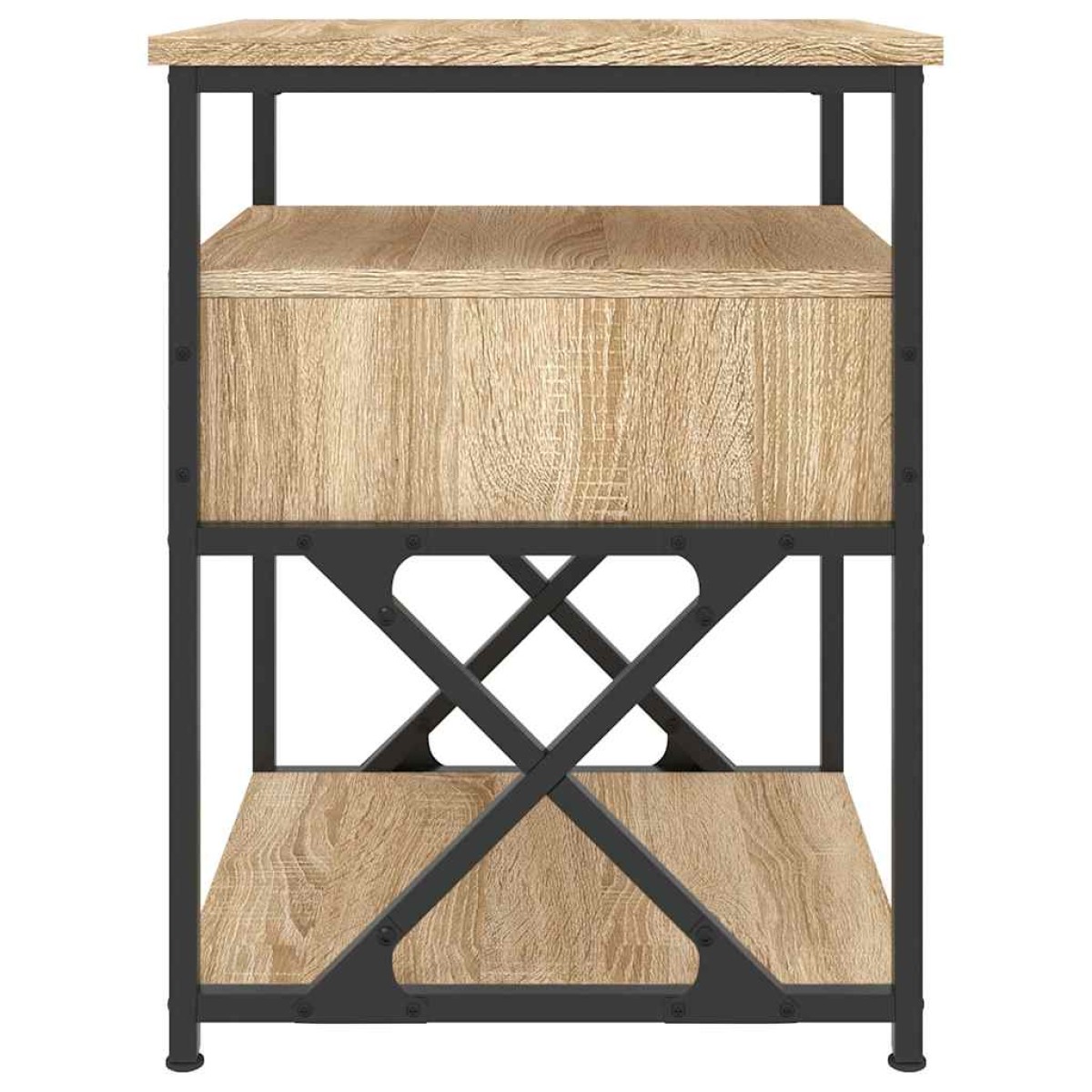 vidaXL Κομοδίνο Sonoma Δρυς 40 x 42 x 55 εκ. από Επεξεργασμένο Ξύλο