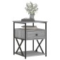 vidaXL Κομοδίνα 2 τεμ. Γκρι Sonoma 40x42x55 εκ. από Επεξεργασμένο Ξύλο