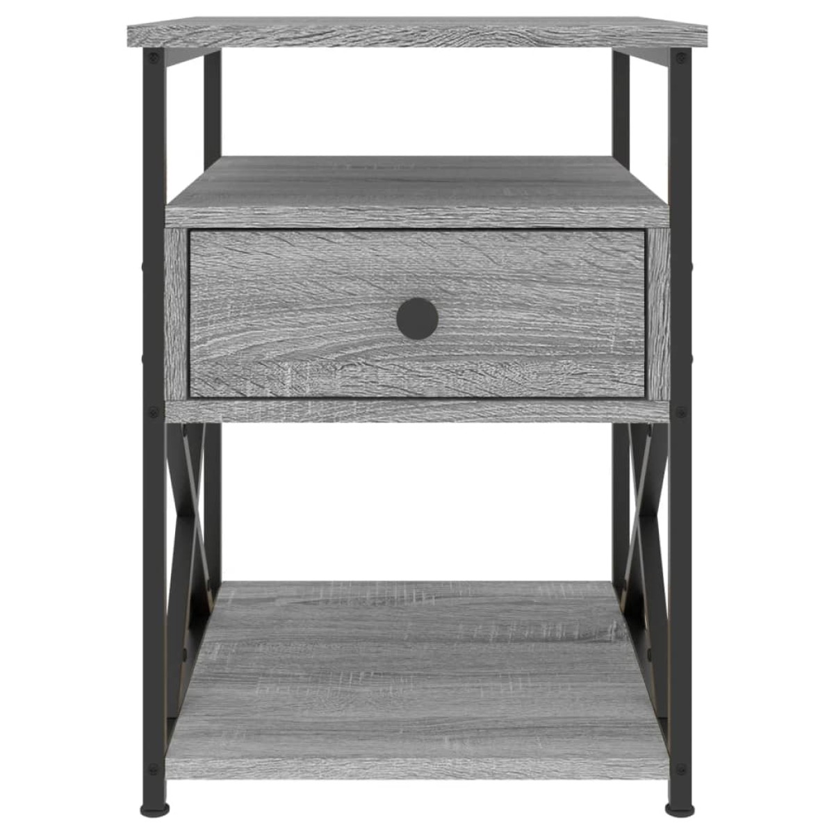 vidaXL Κομοδίνα 2 τεμ. Γκρι Sonoma 40x42x55 εκ. από Επεξεργασμένο Ξύλο