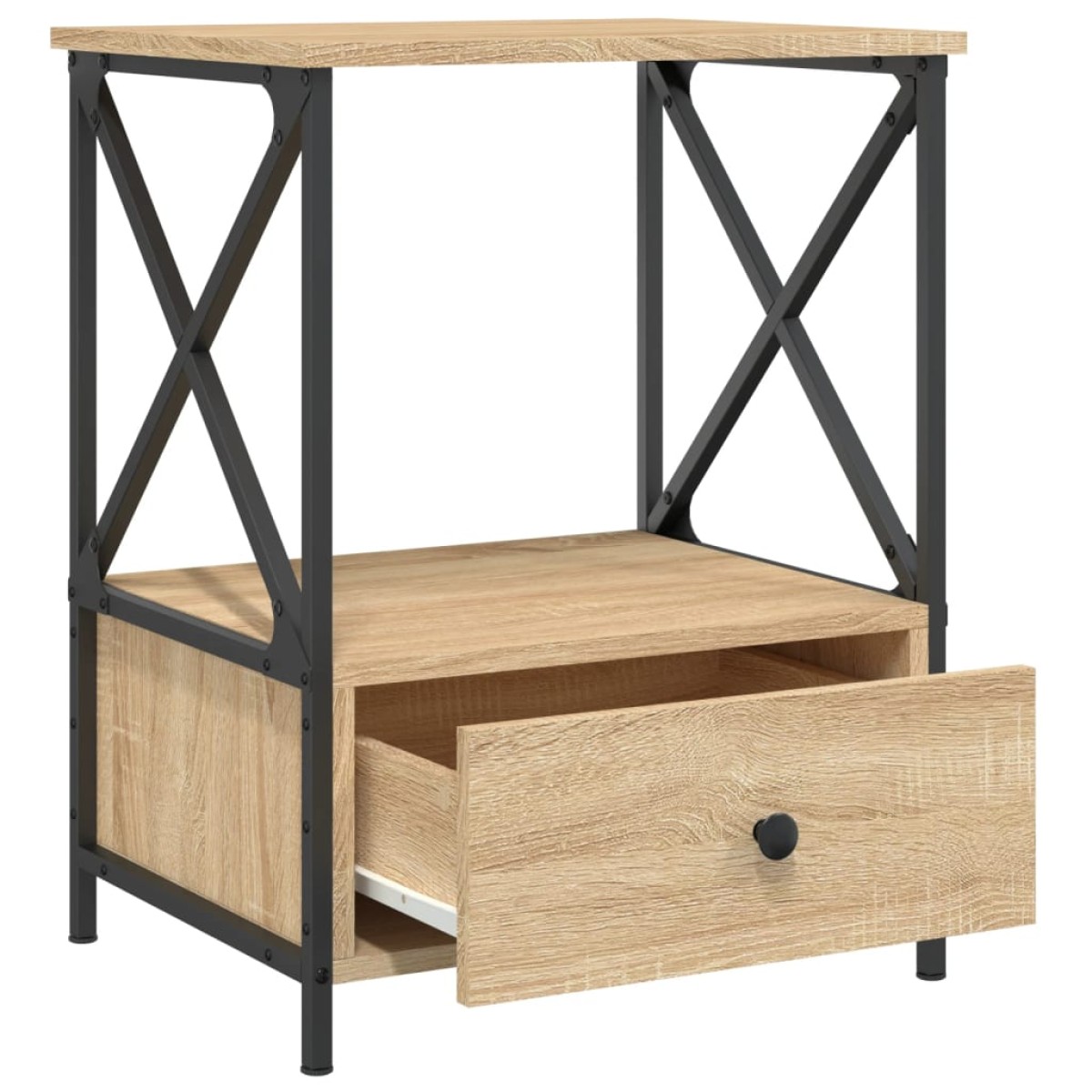 vidaXL Κομοδίνα 2 τεμ. Sonoma Δρυς 50x41x65 εκ. από Επεξεργασμένο Ξύλο