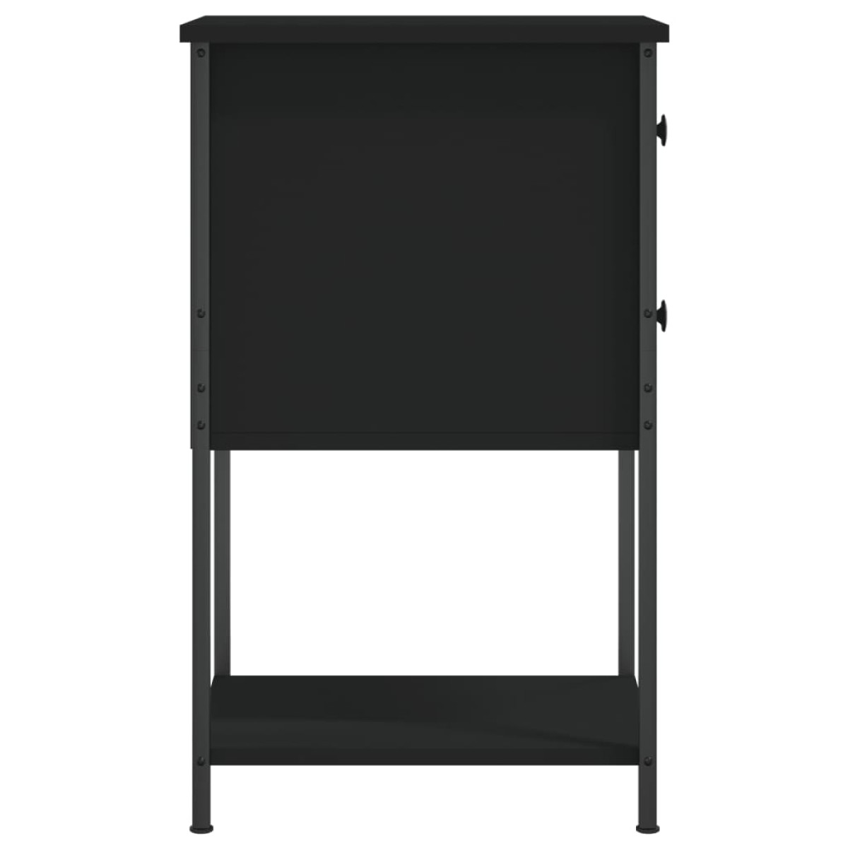 vidaXL Κομοδίνο Μαύρο 32 x 42 x 70 εκ. από Επεξεργασμένο Ξύλο