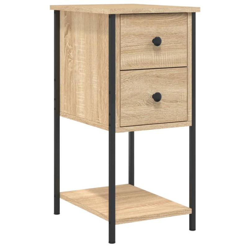 vidaXL Κομοδίνο Sonoma Δρυς 32 x 42 x 70 εκ. από Επεξεργασμένο Ξύλο