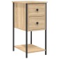 vidaXL Κομοδίνο Sonoma Δρυς 32 x 42 x 70 εκ. από Επεξεργασμένο Ξύλο