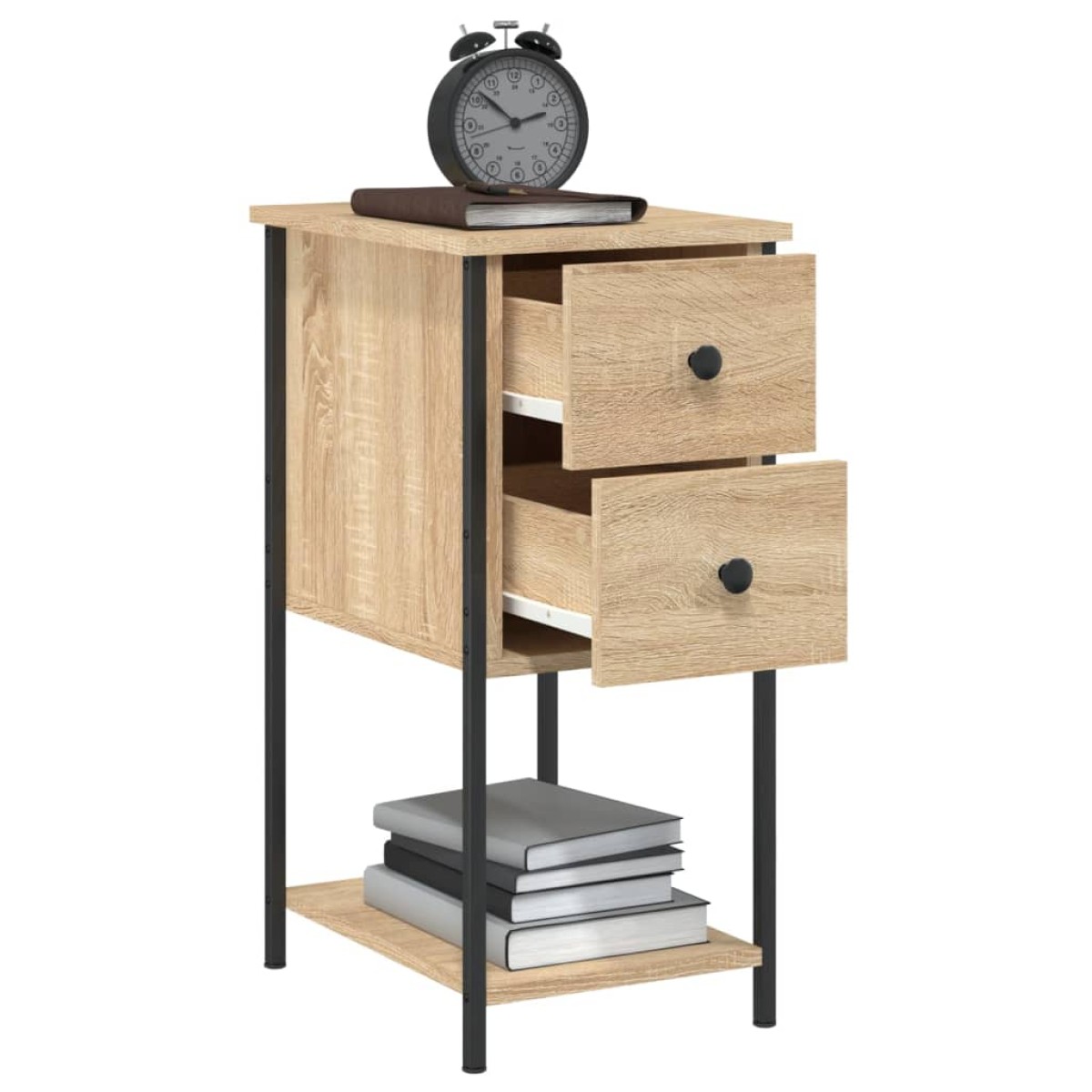 vidaXL Κομοδίνο Sonoma Δρυς 32 x 42 x 70 εκ. από Επεξεργασμένο Ξύλο