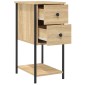 vidaXL Κομοδίνο Sonoma Δρυς 32 x 42 x 70 εκ. από Επεξεργασμένο Ξύλο