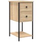 vidaXL Κομοδίνα 2 Τεμ. Sonoma Δρυς 32x42x70 εκ. από Επεξεργασμένο Ξύλο