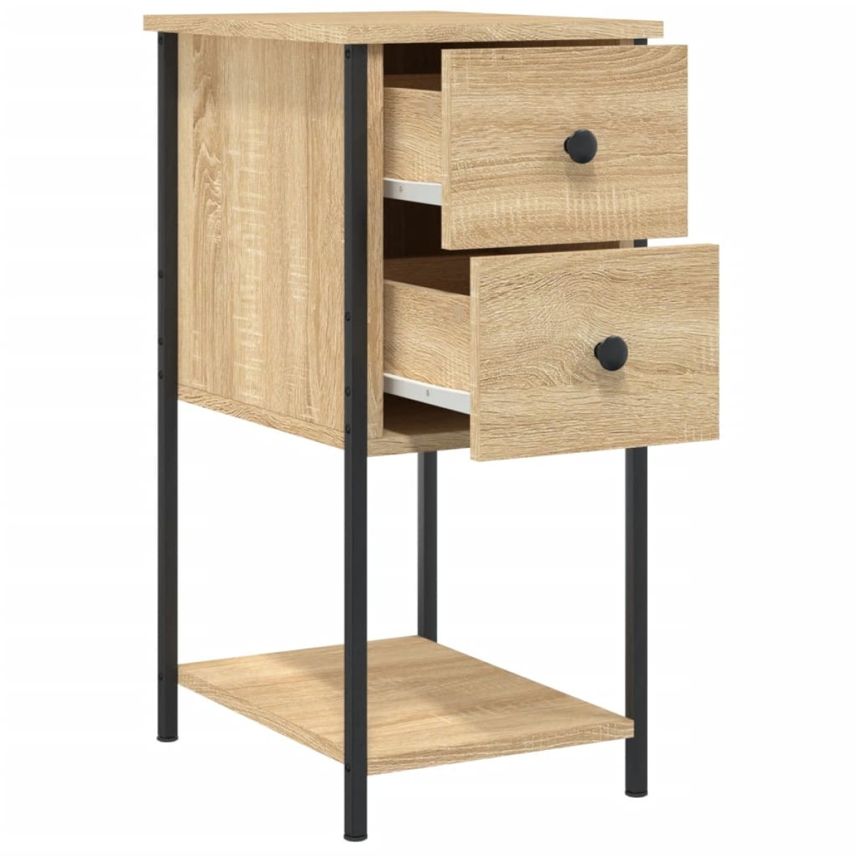 vidaXL Κομοδίνα 2 Τεμ. Sonoma Δρυς 32x42x70 εκ. από Επεξεργασμένο Ξύλο