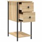 vidaXL Κομοδίνα 2 Τεμ. Sonoma Δρυς 32x42x70 εκ. από Επεξεργασμένο Ξύλο