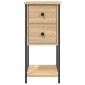 vidaXL Κομοδίνα 2 Τεμ. Sonoma Δρυς 32x42x70 εκ. από Επεξεργασμένο Ξύλο