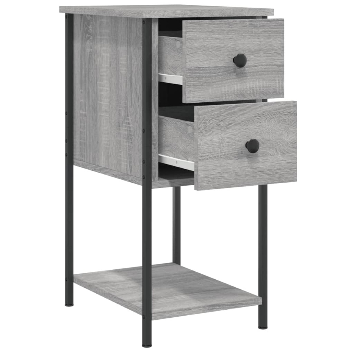 vidaXL Κομοδίνο Γκρι Sonoma 32 x 42 x 70 εκ. από Επεξεργασμένο Ξύλο
