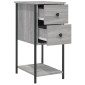 vidaXL Κομοδίνο Γκρι Sonoma 32 x 42 x 70 εκ. από Επεξεργασμένο Ξύλο