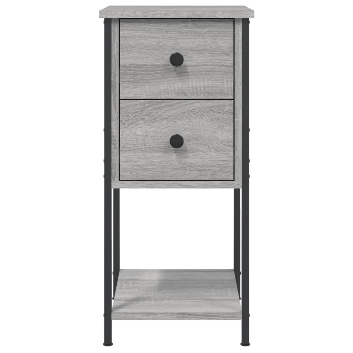 vidaXL Κομοδίνο Γκρι Sonoma 32 x 42 x 70 εκ. από Επεξεργασμένο Ξύλο