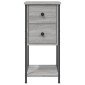 vidaXL Κομοδίνο Γκρι Sonoma 32 x 42 x 70 εκ. από Επεξεργασμένο Ξύλο