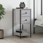 vidaXL Κομοδίνο Γκρι Sonoma 32 x 42 x 70 εκ. από Επεξεργασμένο Ξύλο
