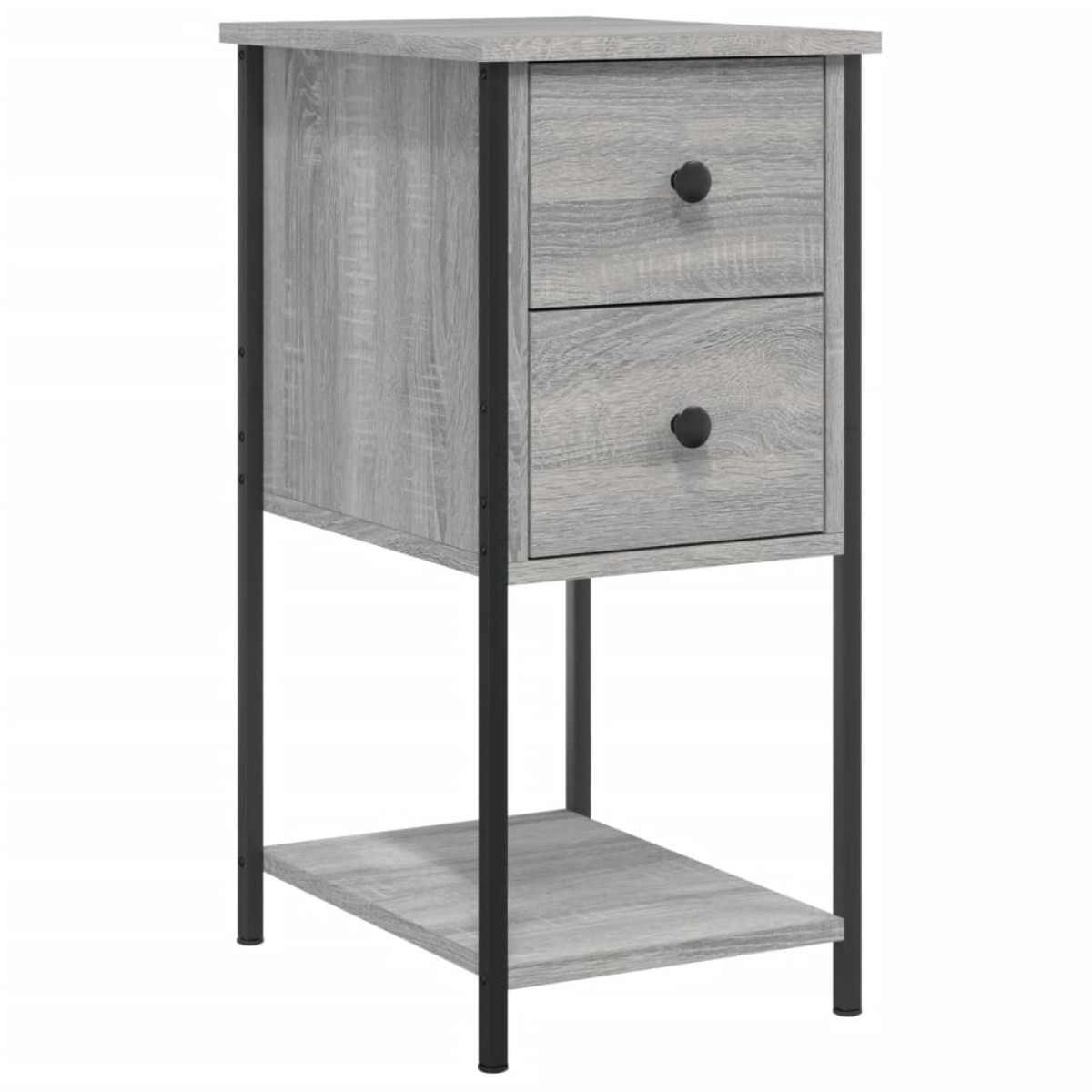 vidaXL Κομοδίνα 2 τεμ. Γκρι Sonoma 32x42x70 εκ. από Επεξεργασμένο Ξύλο