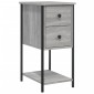 vidaXL Κομοδίνα 2 τεμ. Γκρι Sonoma 32x42x70 εκ. από Επεξεργασμένο Ξύλο