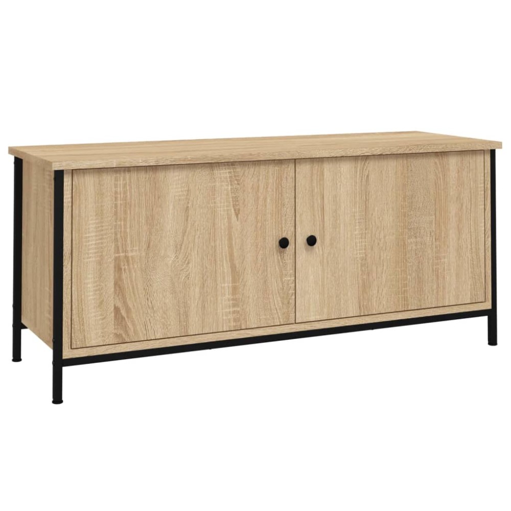 vidaXL Έπιπλο Τηλεόρασης με Πόρτες Sonoma Δρυς 102x35x45 εκ. Επεξ.Ξύλο