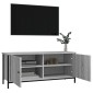 vidaXL Έπιπλο Τηλεόρασης με Πόρτες Γκρι Sonoma 102x35x45 εκ Επεξ. Ξύλο
