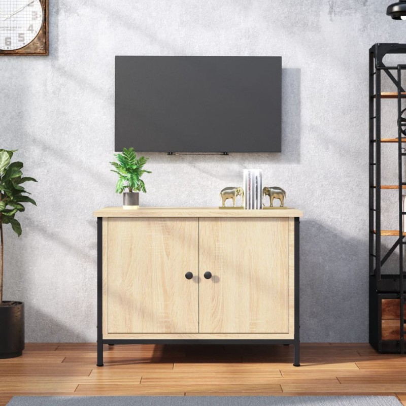 vidaXL Έπιπλο Τηλεόρασης με Πόρτες από Sonoma Δρυς 60x35x45 εκ. από Τεχνητό Ξύλο
