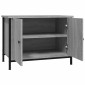 vidaXL Έπιπλο Τηλεόρασης με Πόρτες Γκρι Sonoma 60x35x45 εκ Επεξ. Ξύλο