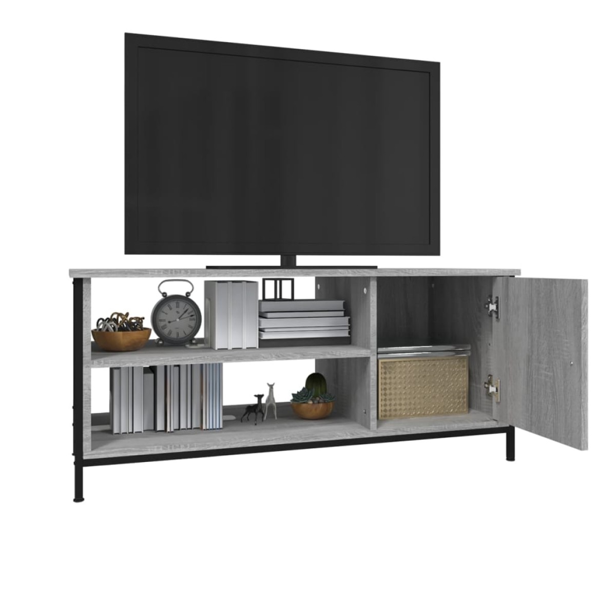 vidaXL Έπιπλο Τηλεόρασης Γκρι Sonoma 100x40x45 εκ. από Επεξεργ. Ξύλο