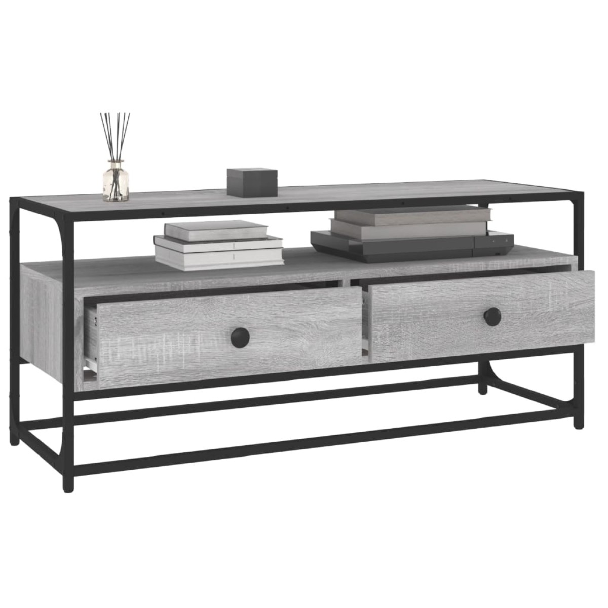 vidaXL Έπιπλο Τηλεόρασης Γκρι Sonoma 100x35x45 εκ. από Επεξεργ. Ξύλο